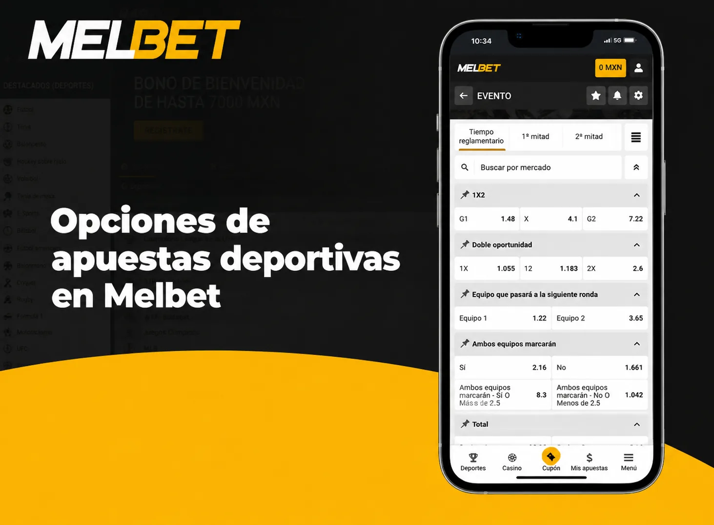 Apuestas de fútbol en línea en Melbet México