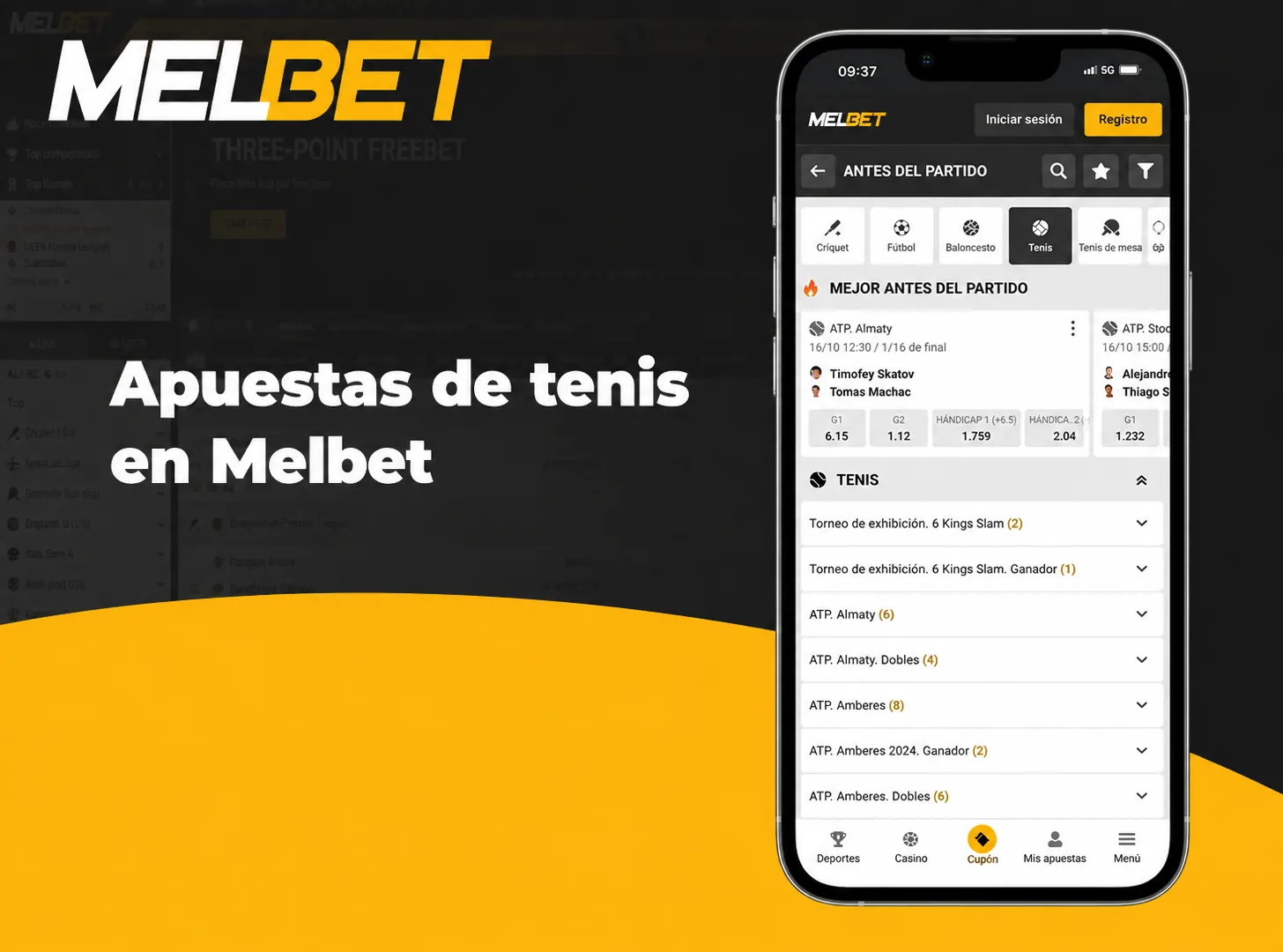 Apuestas tenis Melbet México: torneos, mercados y cómo empezar
