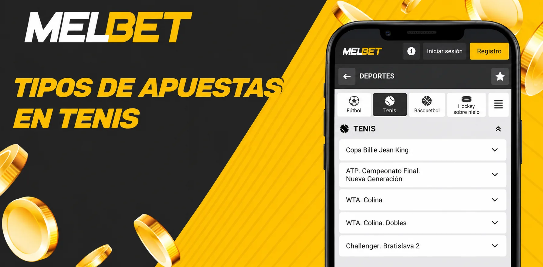 Apuestas tenis Melbet México: torneos, mercados y cómo empezar