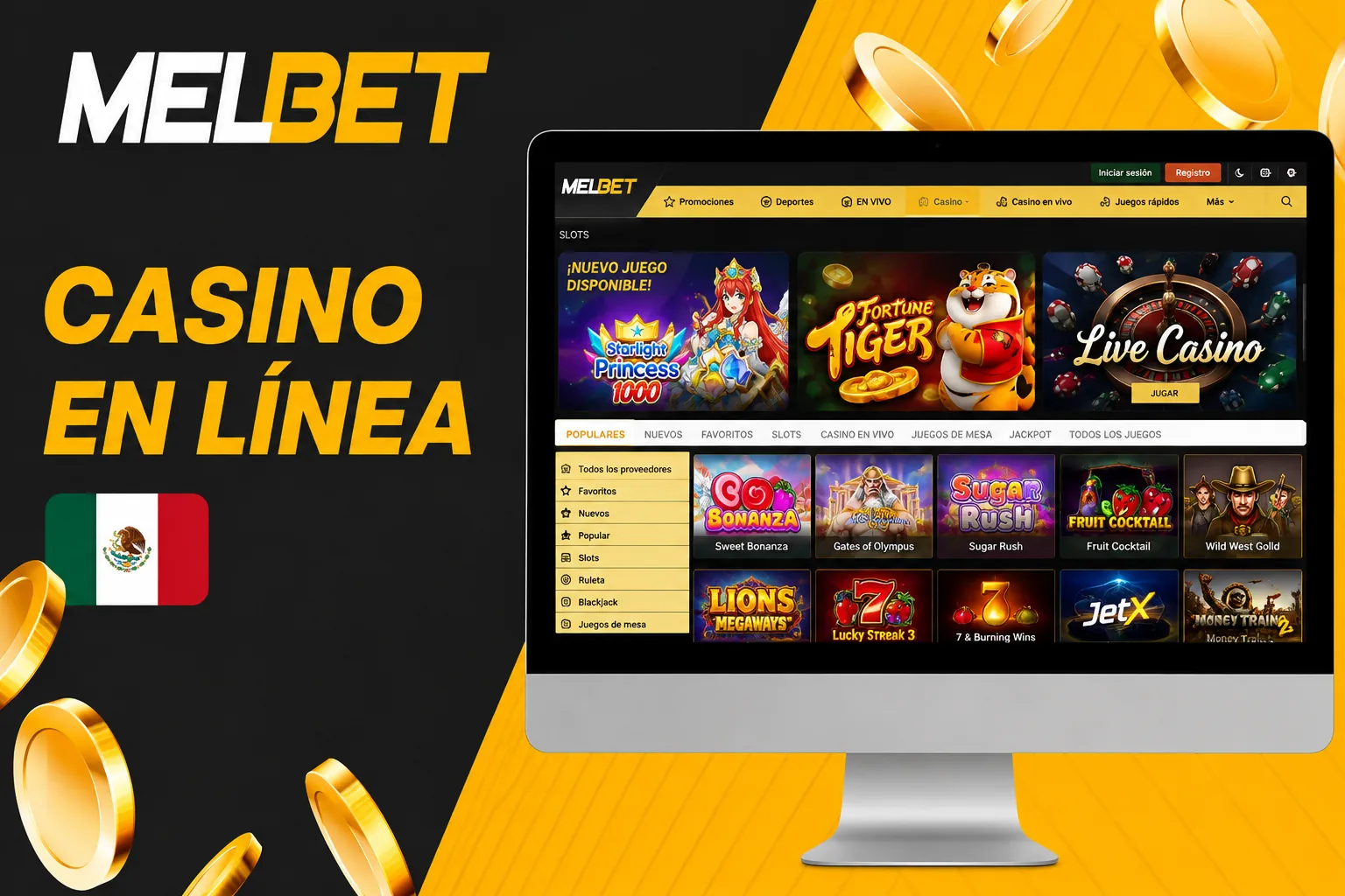 Melbet Casino en México: catálogo de juegos y tragamonedas