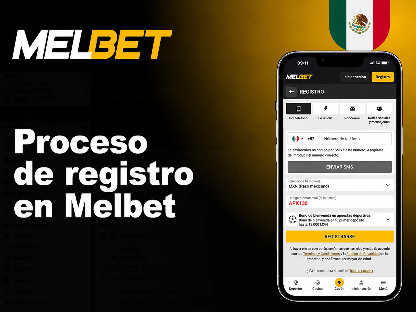 Cómo crear cuenta Melbet México: guía de registro 2026